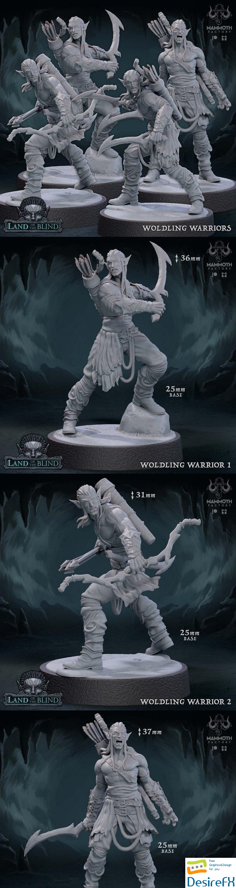 Woldling Warriors - 3D Print