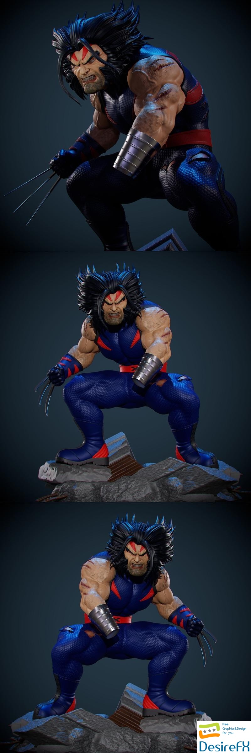 Wolverine - Age of Apocalypse 3D Print