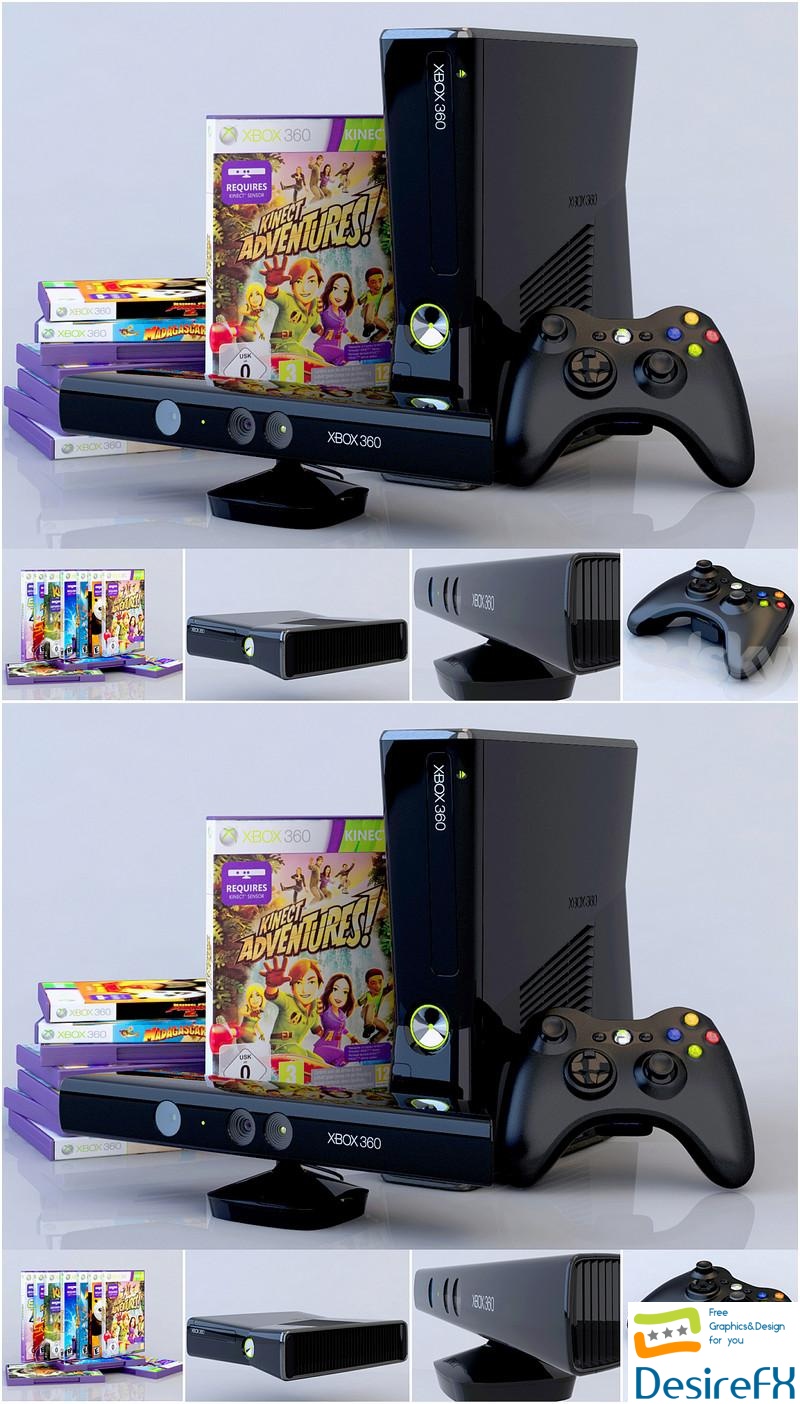 XBOX 360 Kinect 3D Model