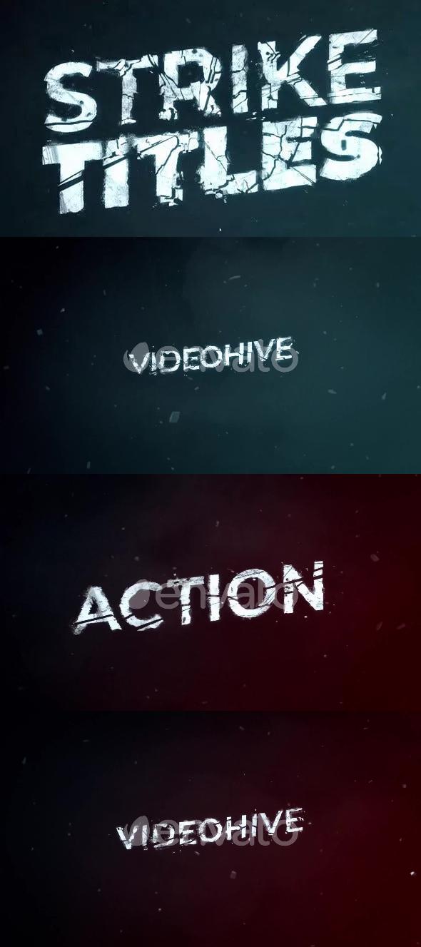 Action Strike Titles | After Effects Template 51830288 Videohive