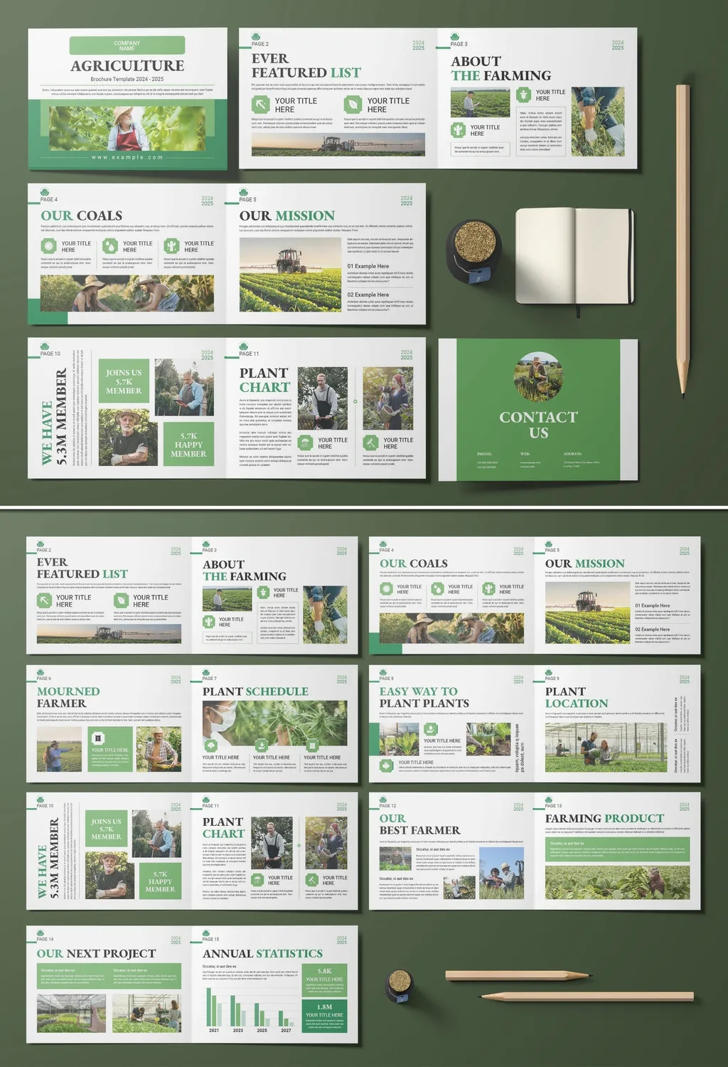 Adobestock - Agriculture Design Layout Brochure Template Landscape 716694205