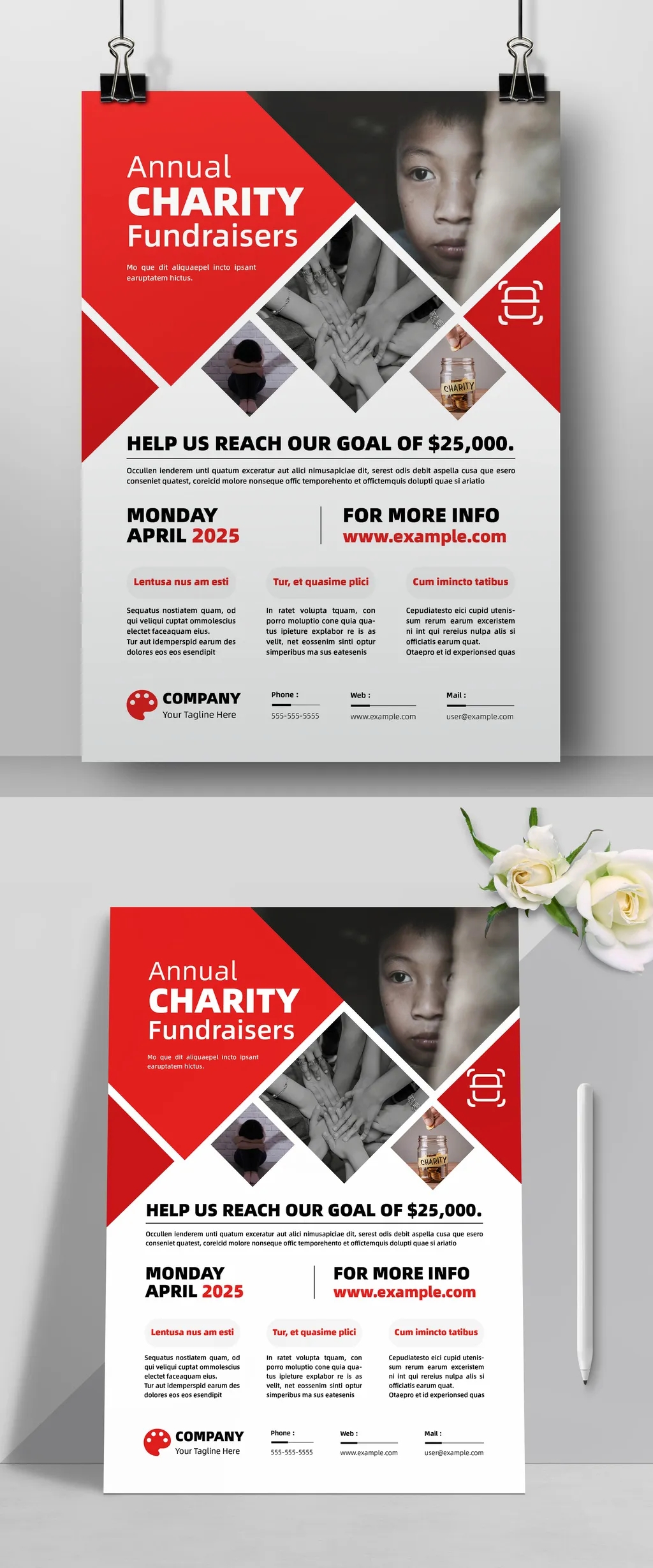 Adobestock - Annual Charity Fundraisers Flyer 722994599