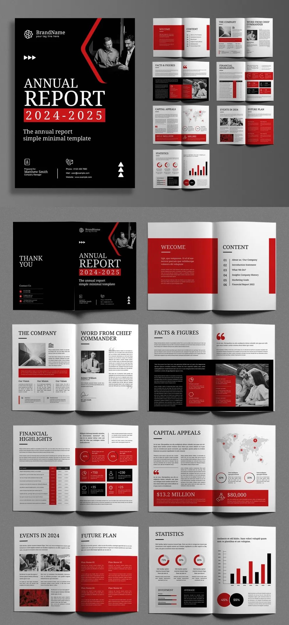 Adobestock - Annual Report Template 714968057