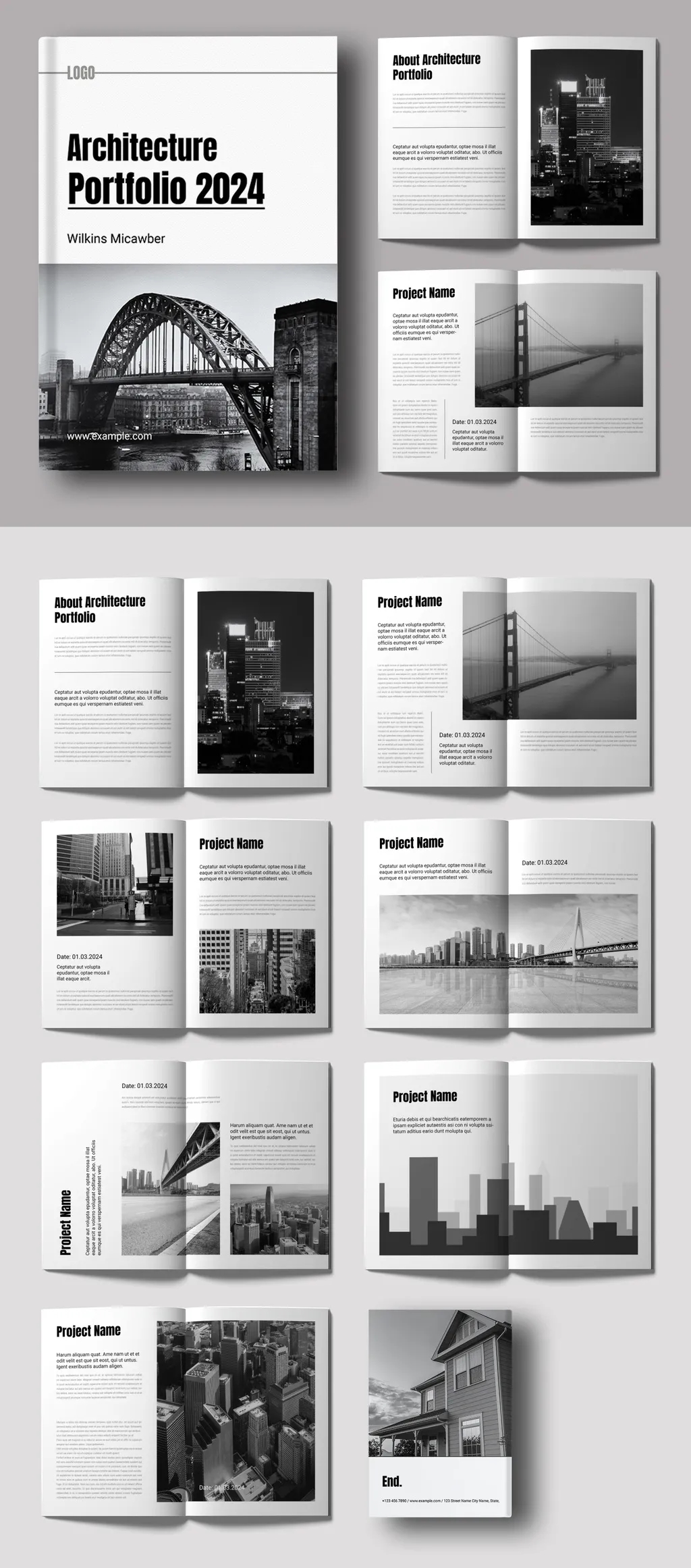 Adobestock - Architecture Portfolio Layout 722994601