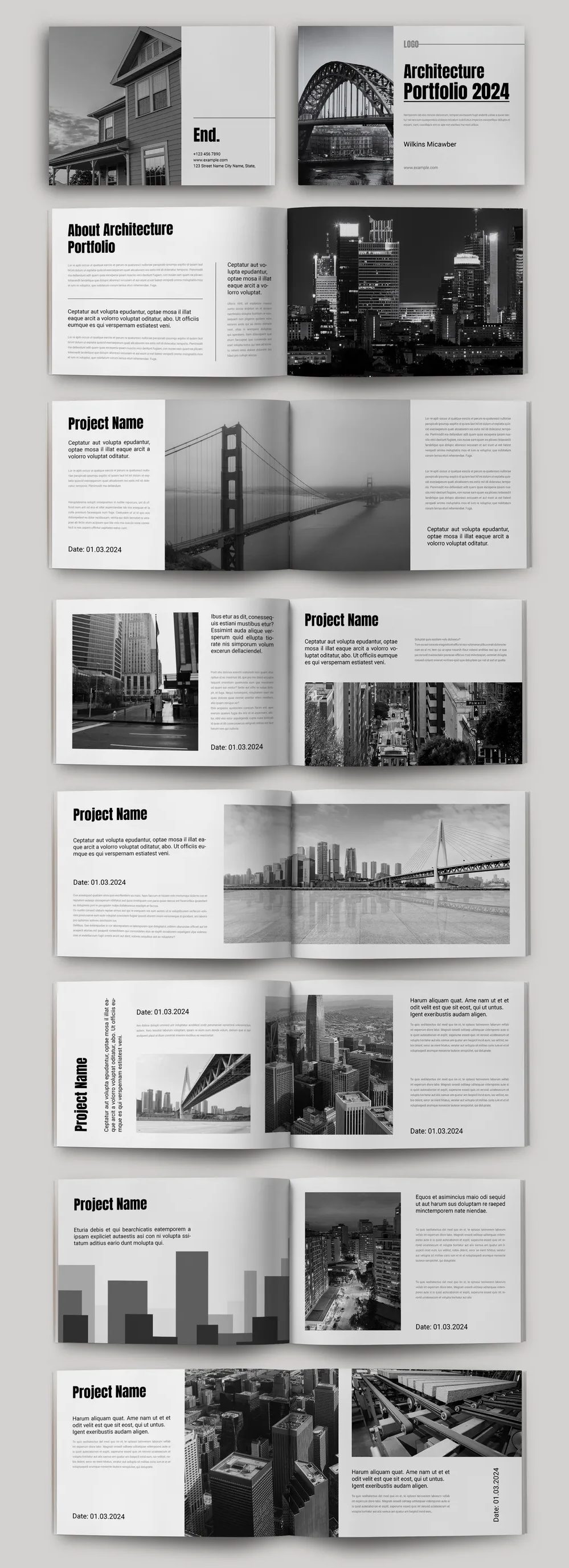 Adobestock - Architecture Portfolio Layout 723806256
