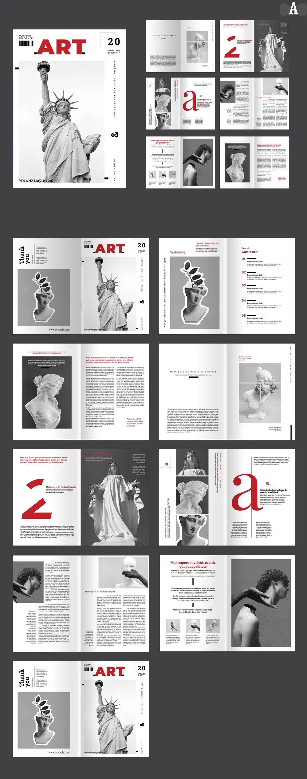 Adobestock - Art Magazine Template 716636966