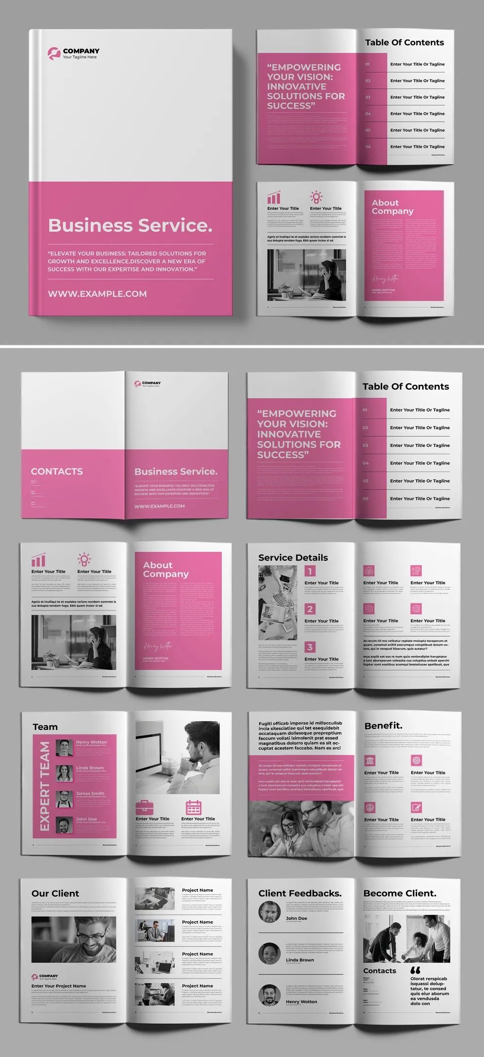 Adobestock - Business Brochure Template 718545556