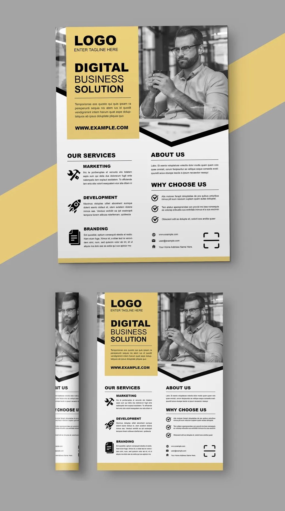 Adobestock - Business Flyer Design Template 721820130