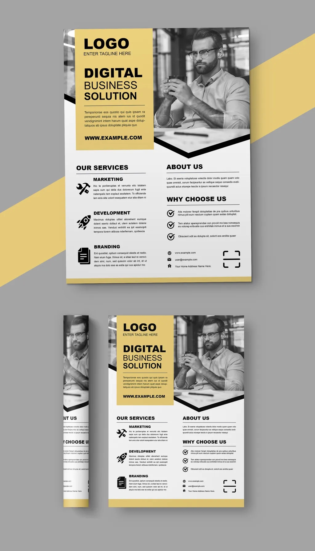 Adobestock - Business Flyer Design Template 721820130