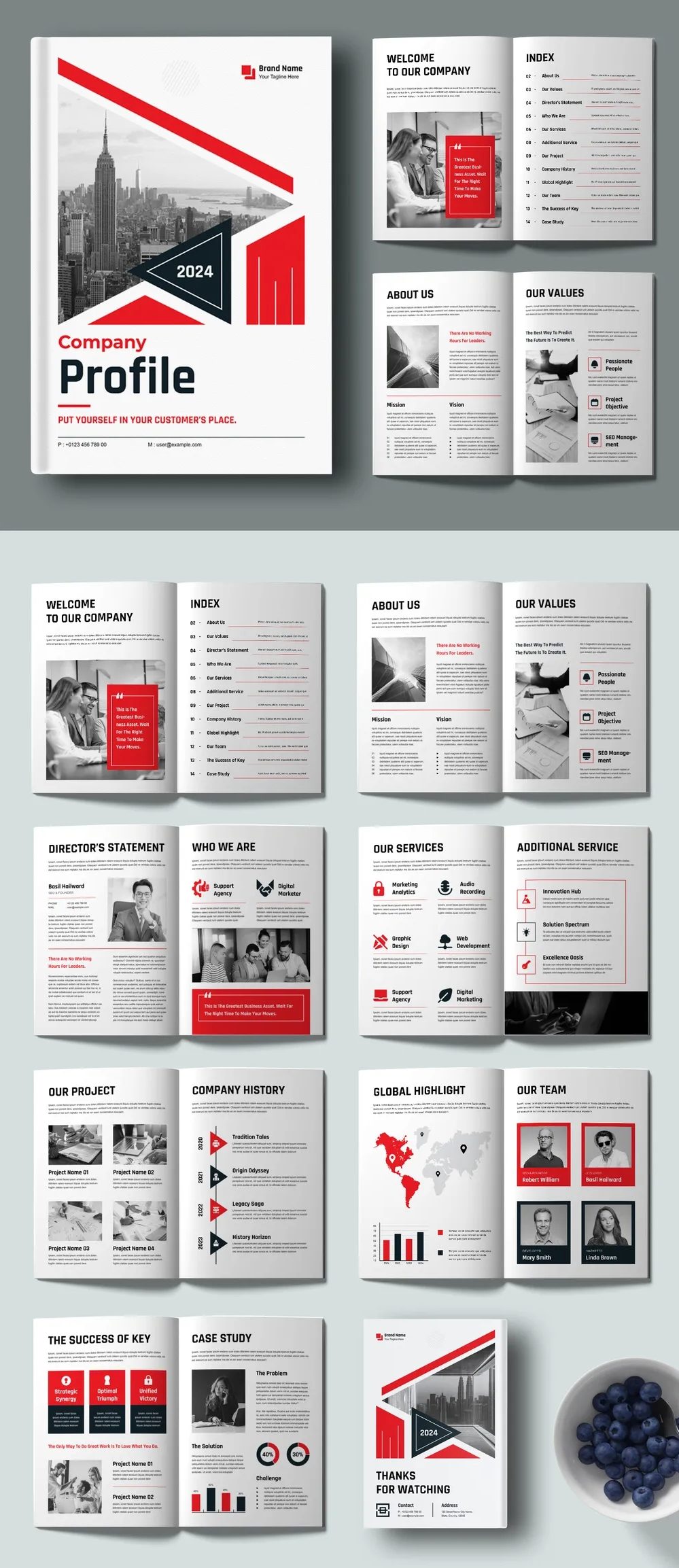Adobestock - Company Profile Brochure Layout 725230240