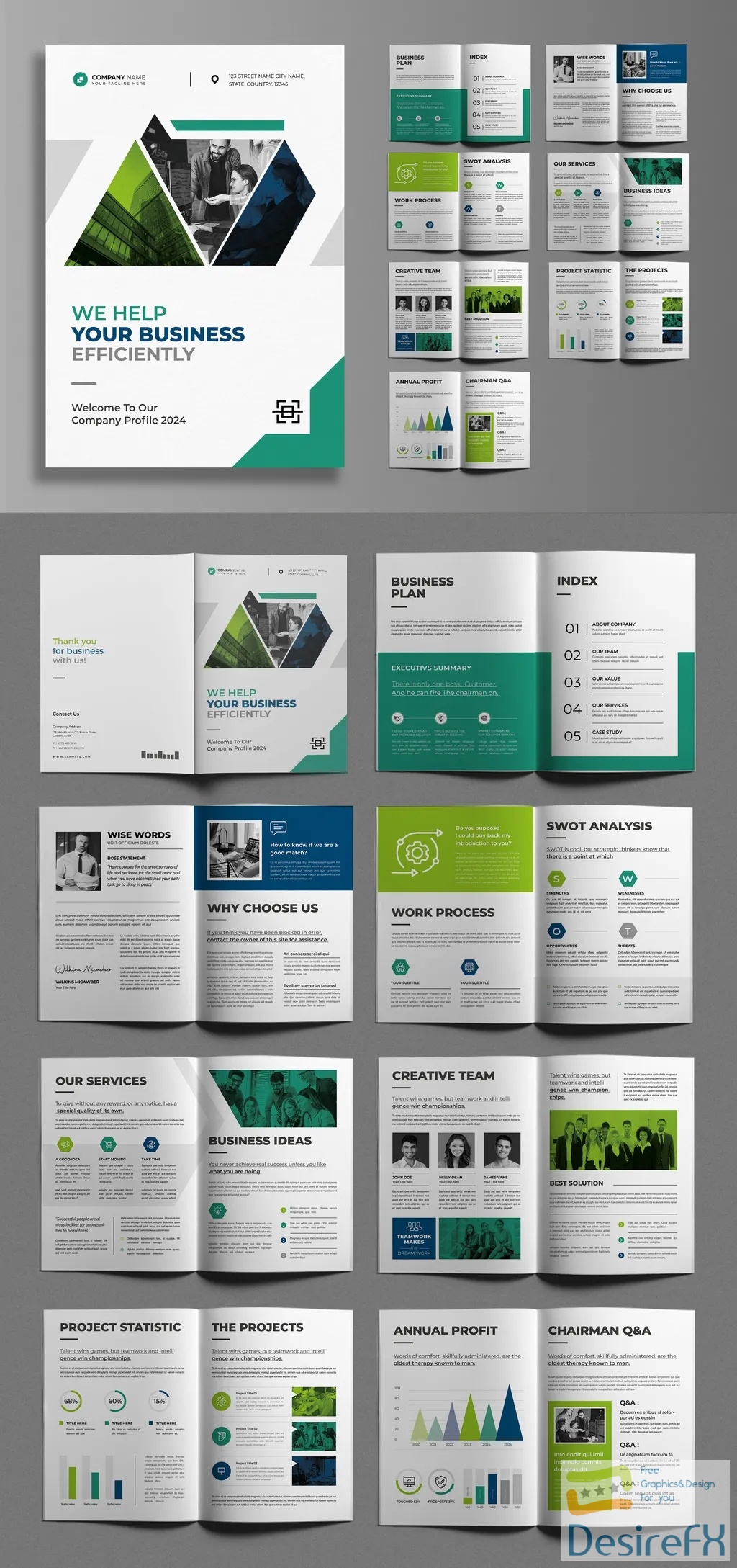 Adobestock - Corporate Brochure Template 718538230