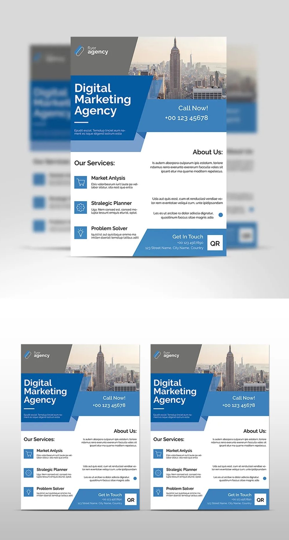 Adobestock - Digital Business Flyer Layout 715623247