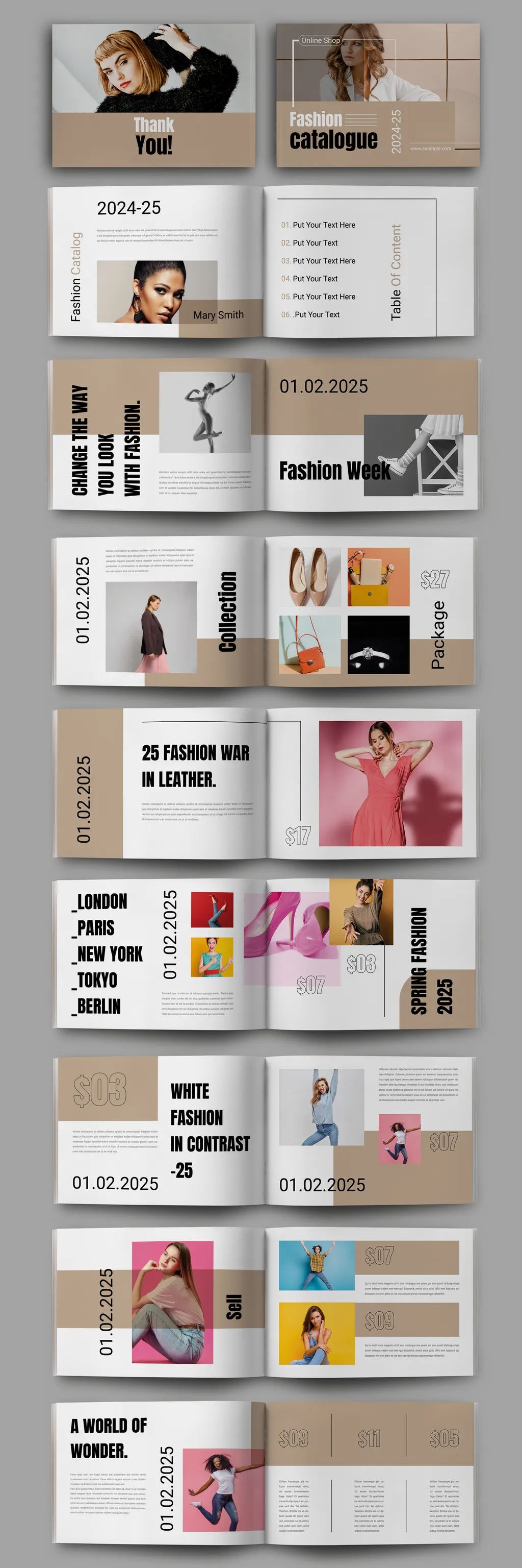Adobestock - Fashion Catalog Magazine Layout 739429636