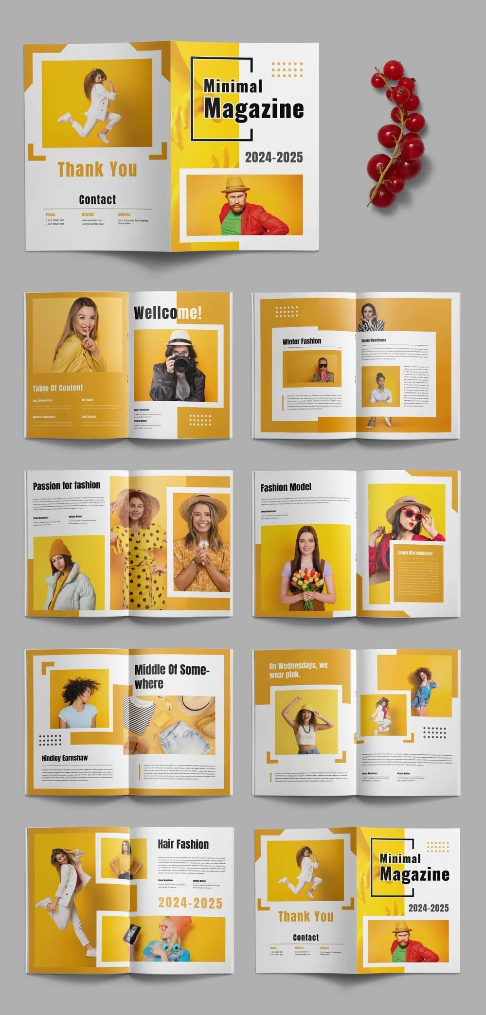 Adobestock - Fashion Magazine Template 721273886