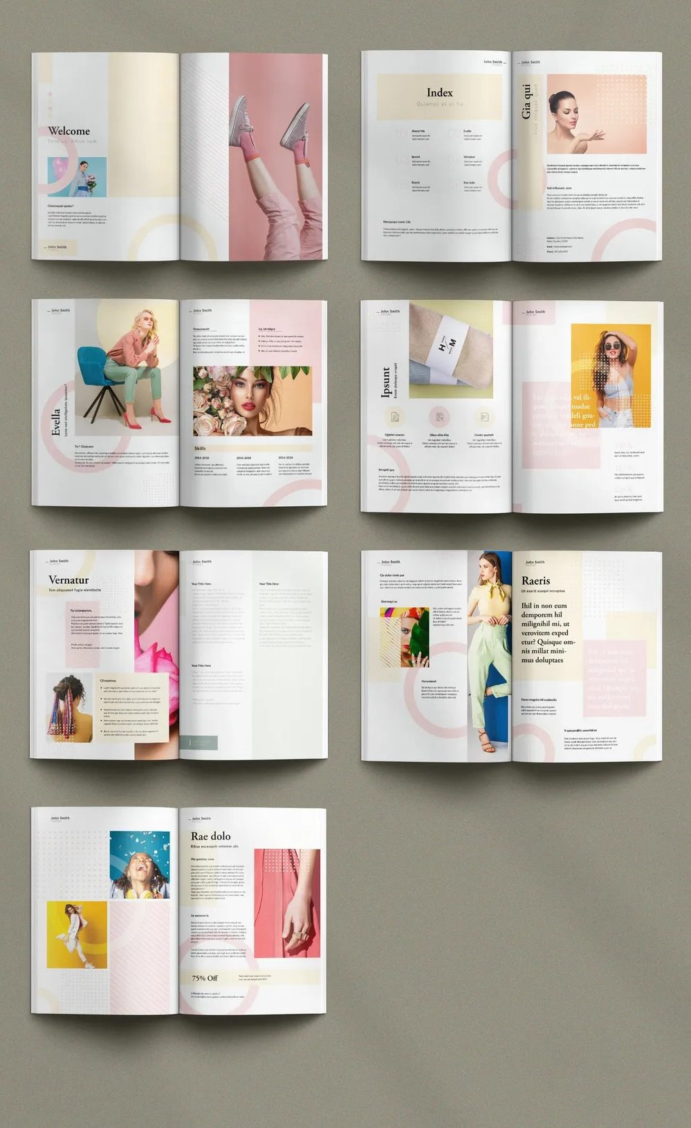 Adobestock - Fashion Portfolio Design Element 717501108