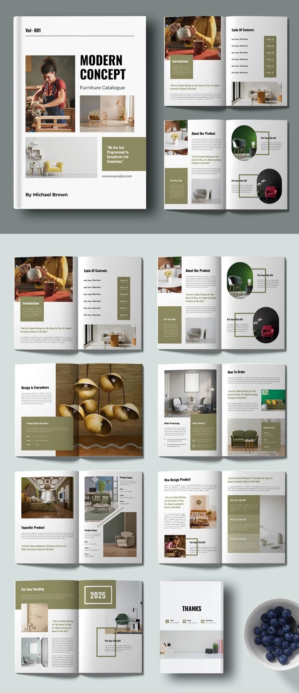 Adobestock - Furniture Catalogue Template Layout 739429680