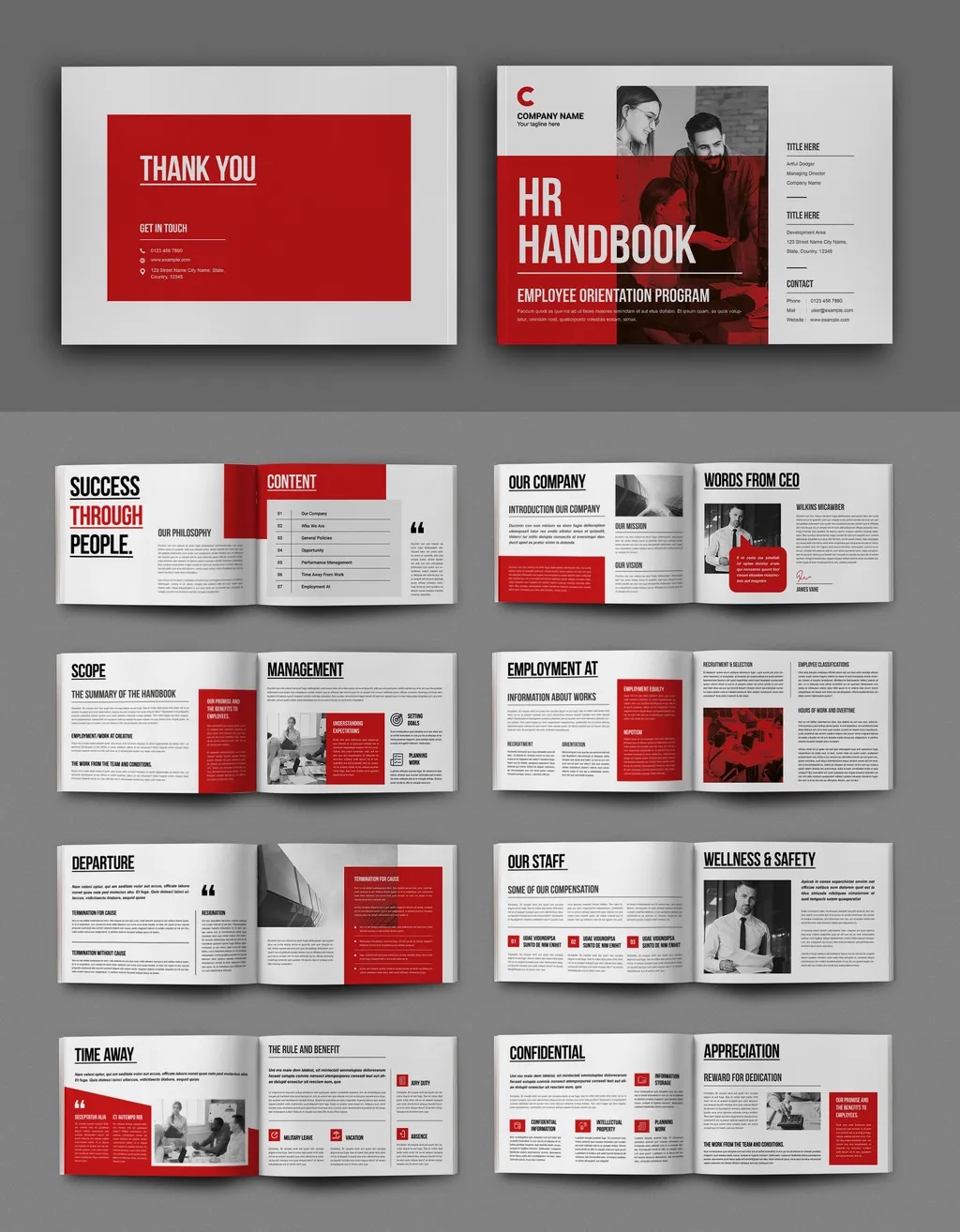 Adobestock - HR Handbook Template 723806052