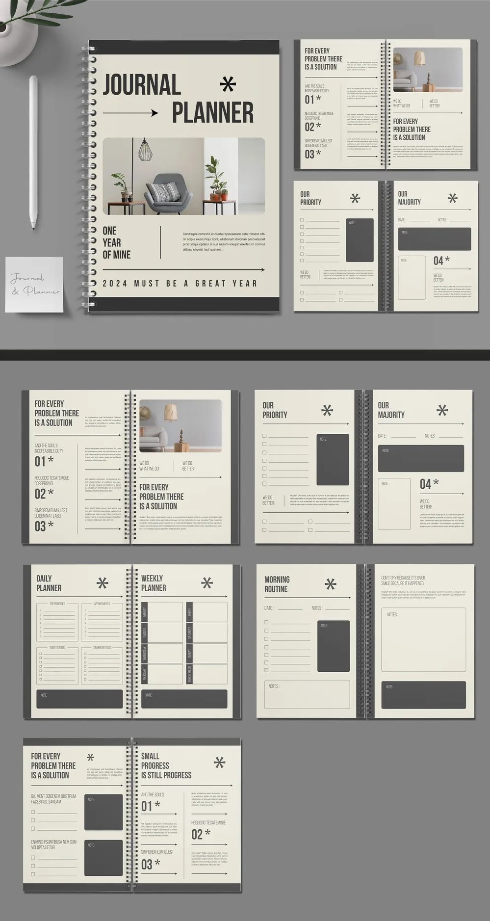 Adobestock - Journal And Planner Template 728990327