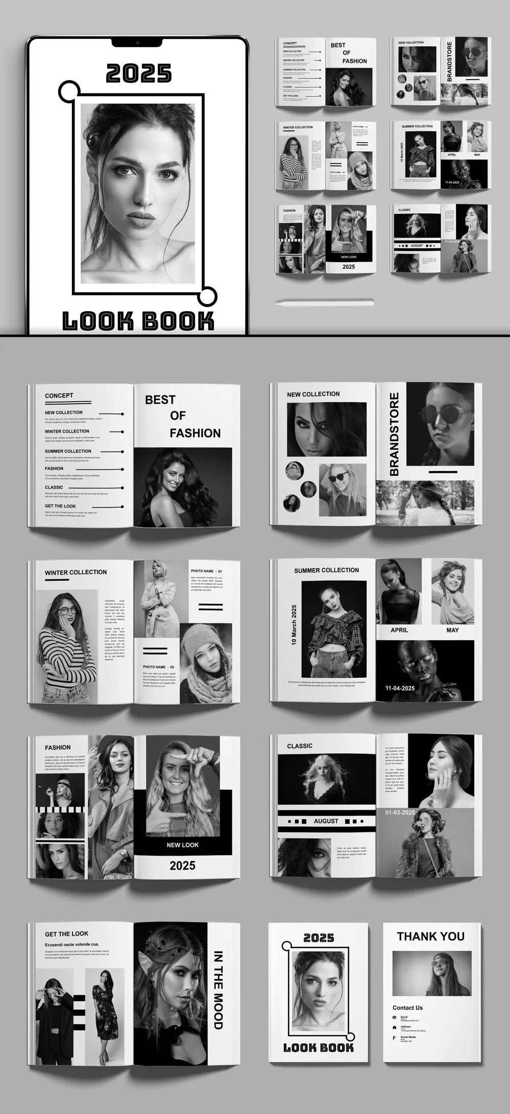 Adobestock - Look Book Layout 728985658