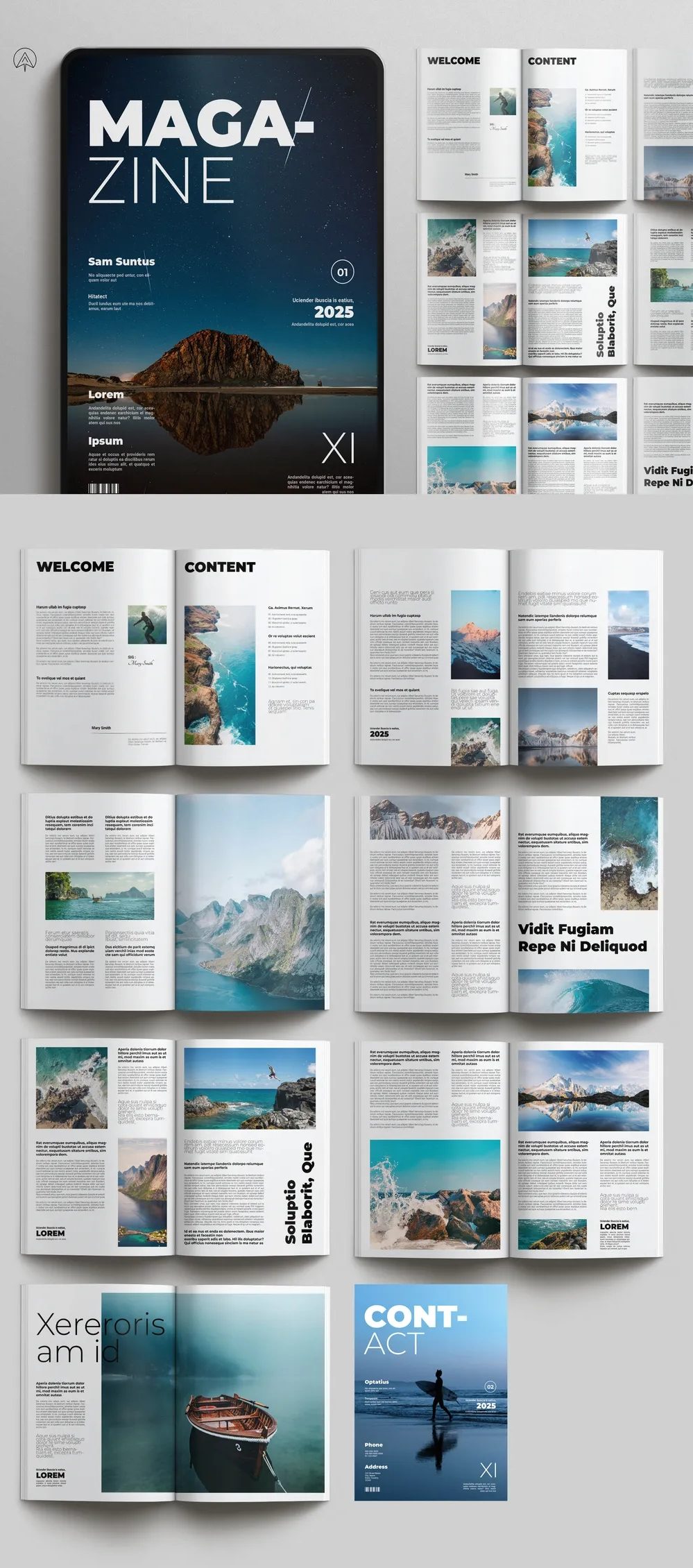 Adobestock - Magazine Template 722971880