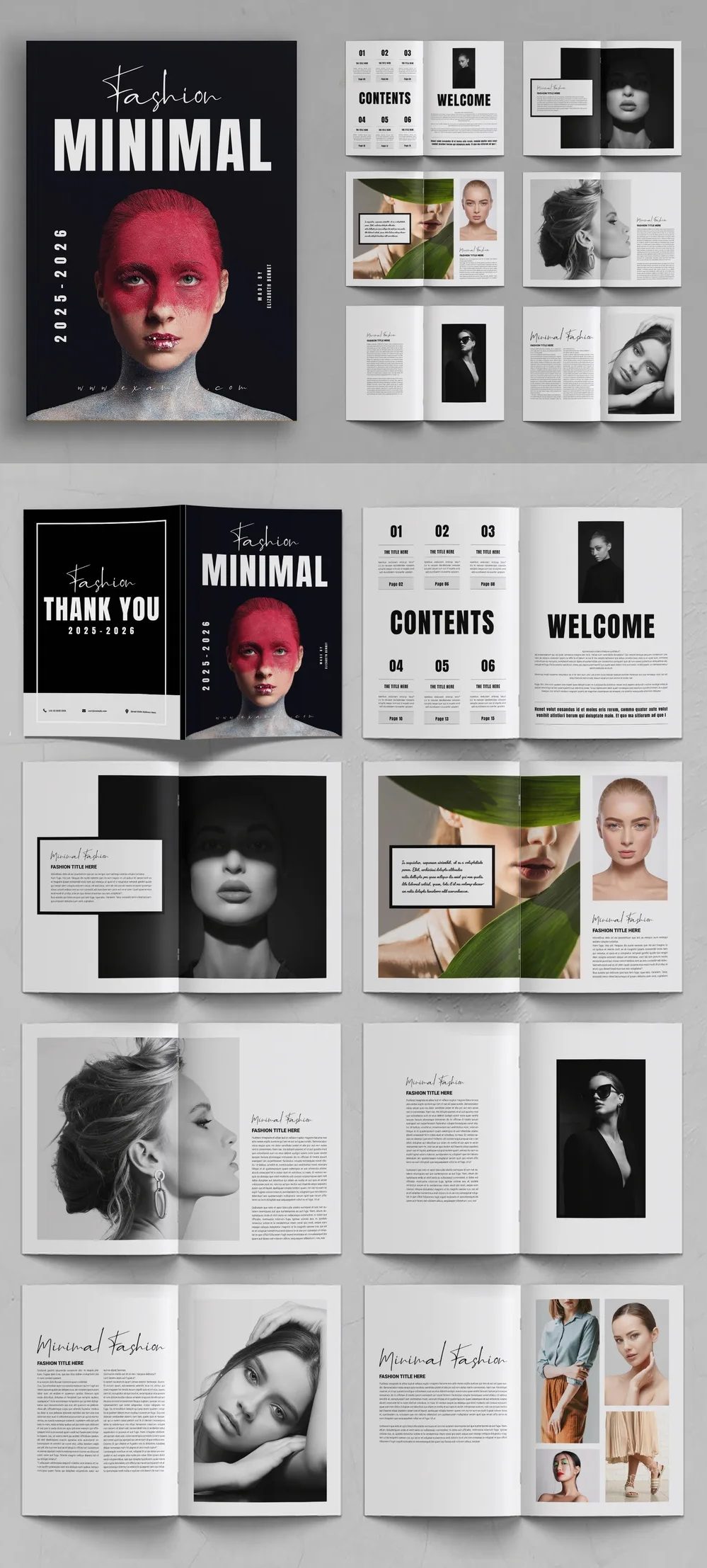 Adobestock - Minimal Magazine Design 725282105