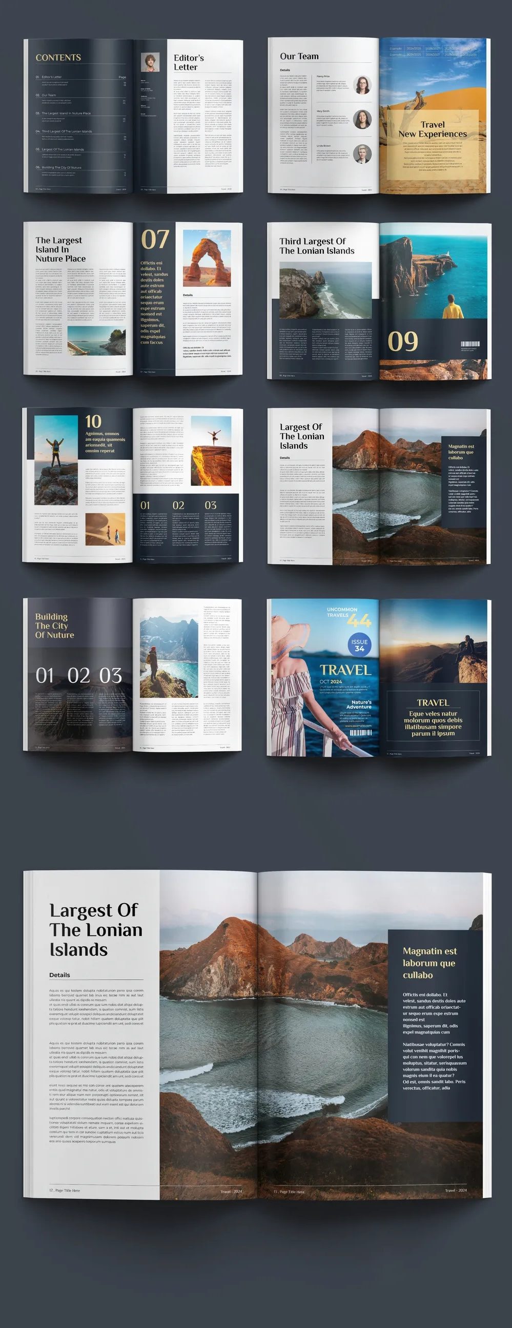Adobestock - Travel Magazine Layout 716564906