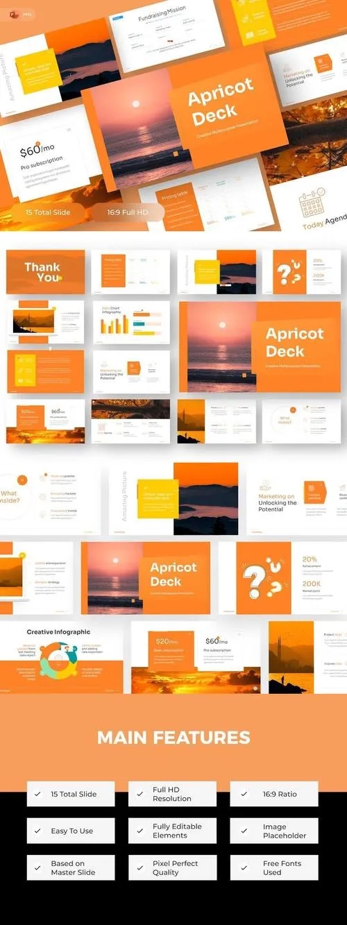 Apricot Deck - Multipurpose PowerPoint Template