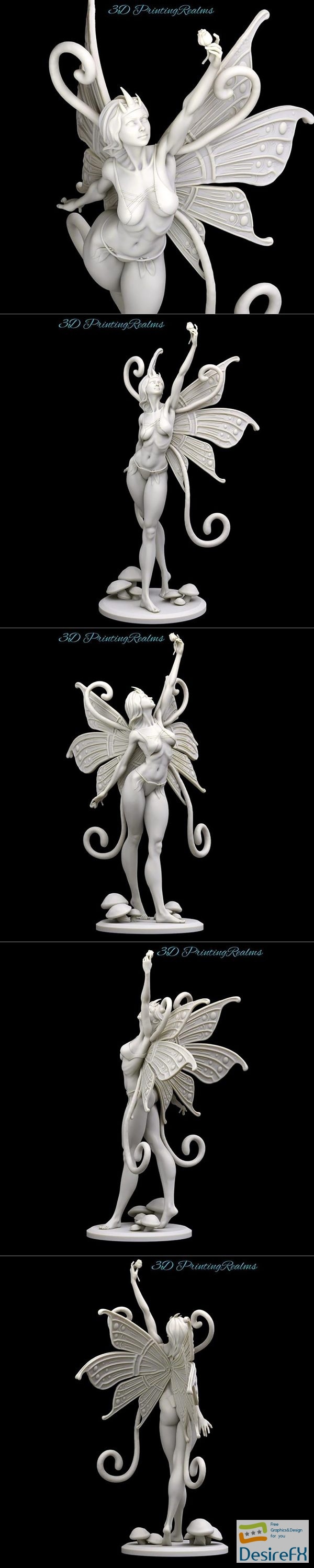 Aspan Lohia – Rose fairy – 3D Print