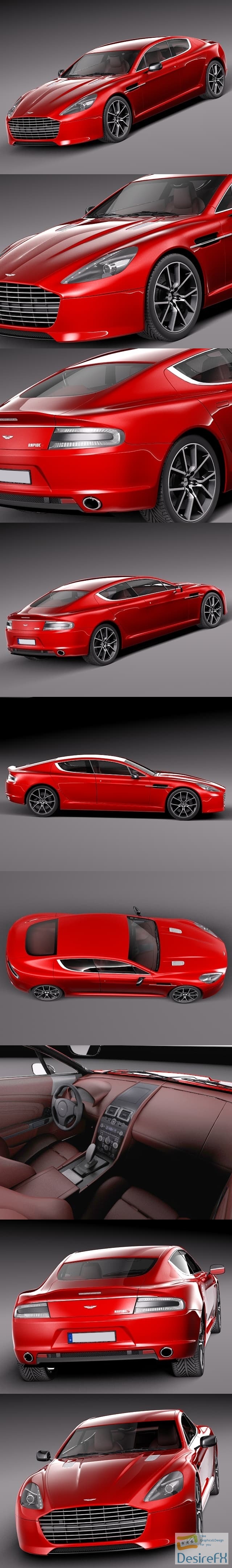 Aston Martin Rapide S 2014 3D Model