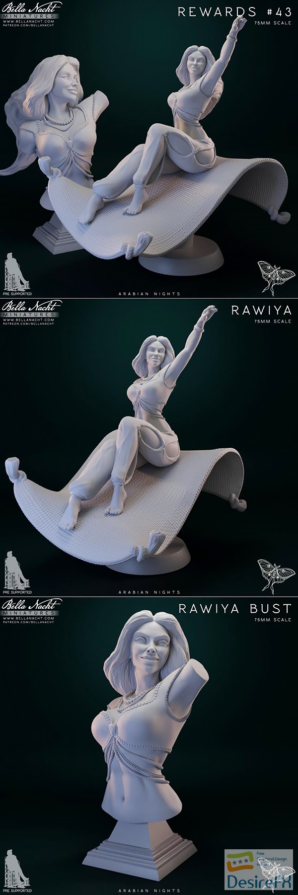 Bella Nacht Minis – Rawiya – 3D Print