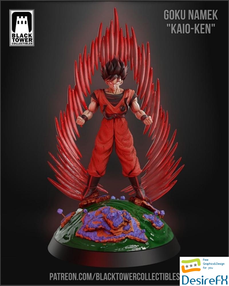 Black Tower Collectibles - Goku Kaioken 3D Print
