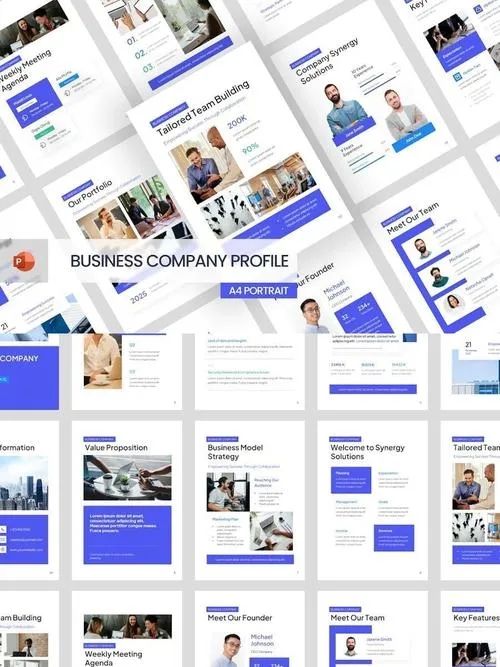 Business Company Profile A4 Portrait