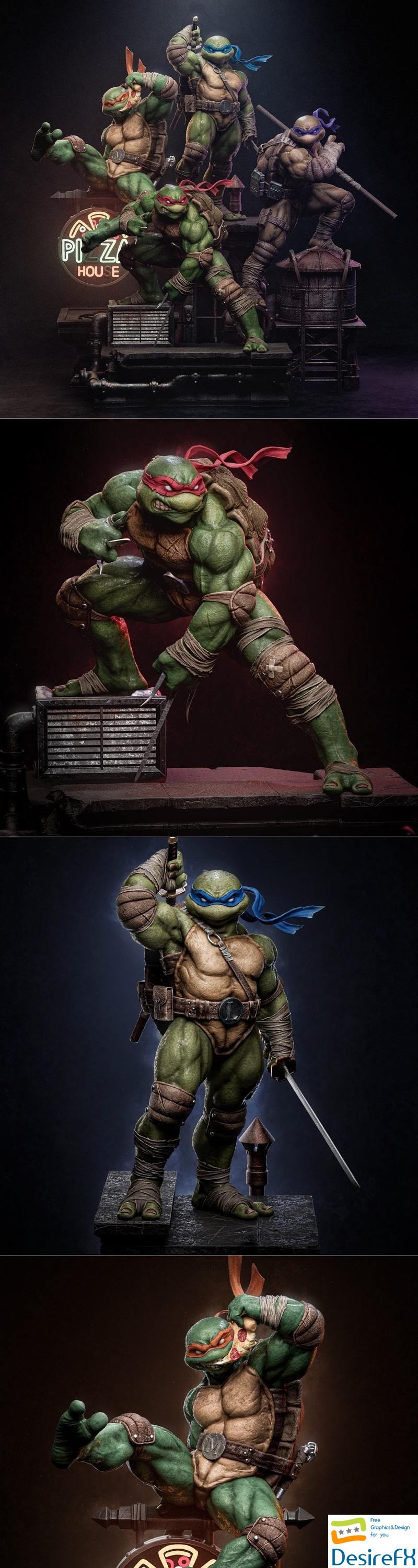 Ca 3d Studios - Turtles Project 3D Print