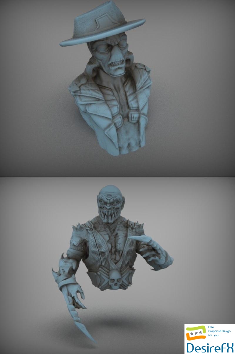 Cad Bane and Baraka - With Arms 3D Print