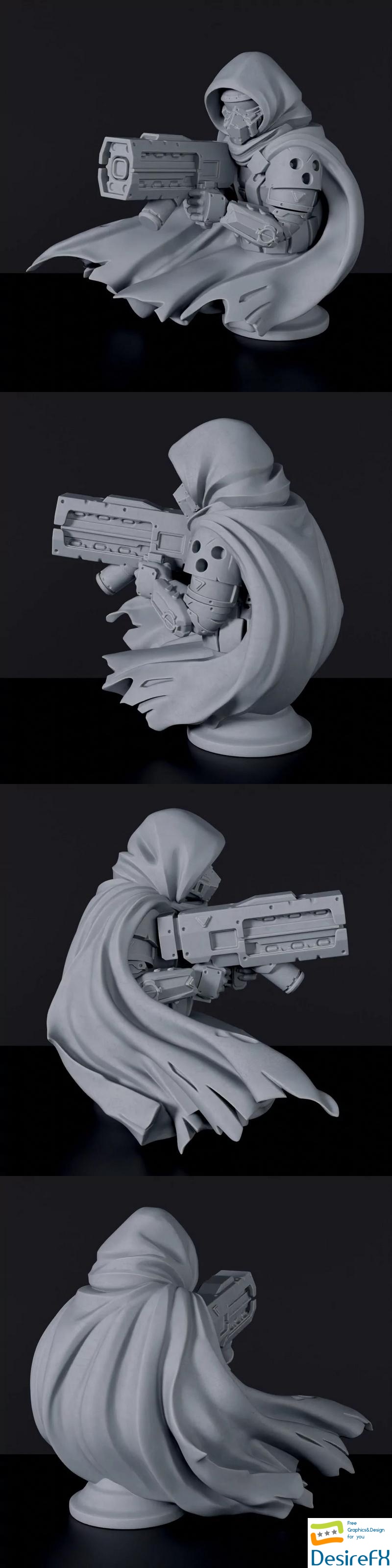 Captain Bust - 3D Print
