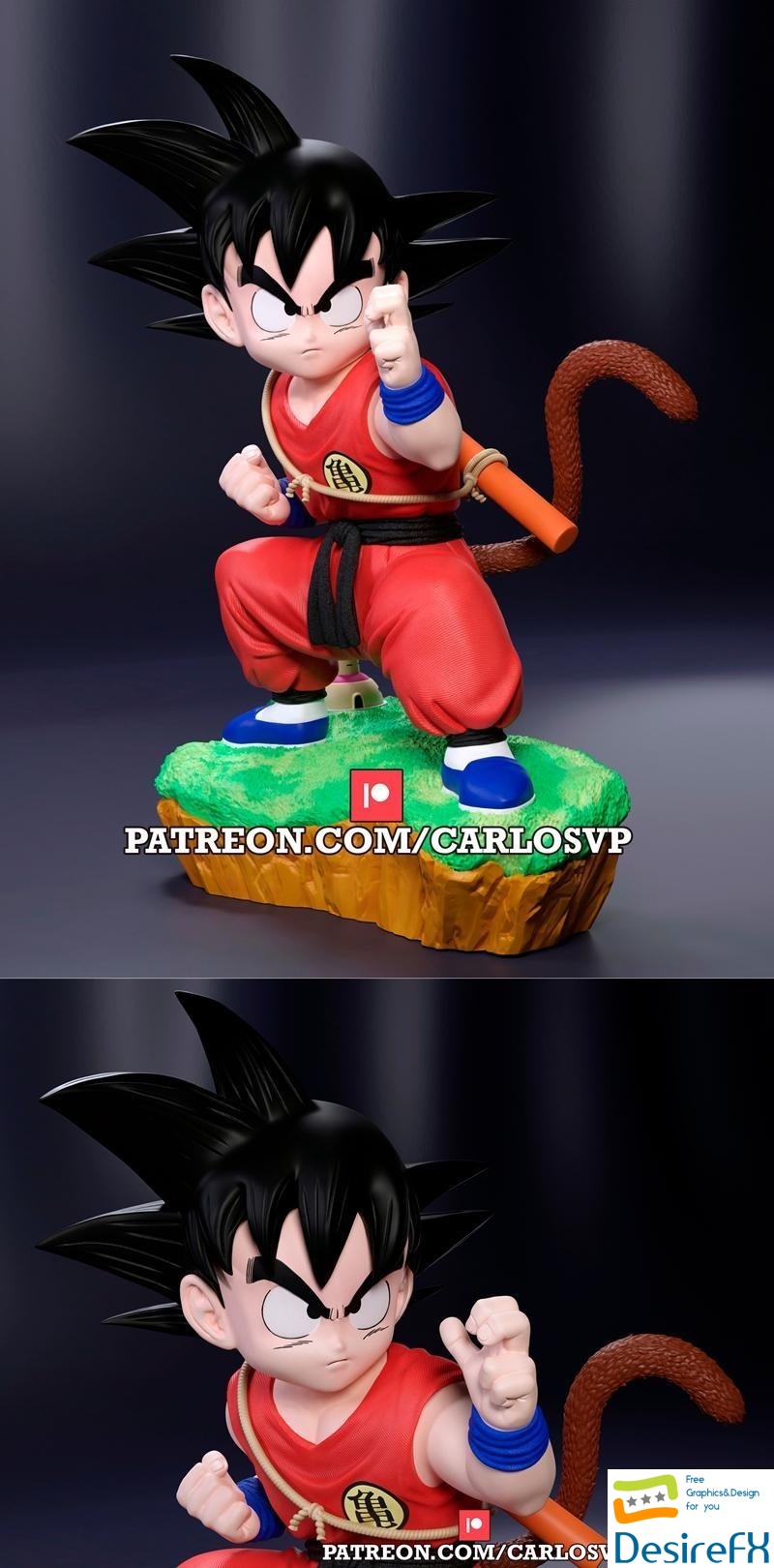 Carlos VP - Goku 3D Print