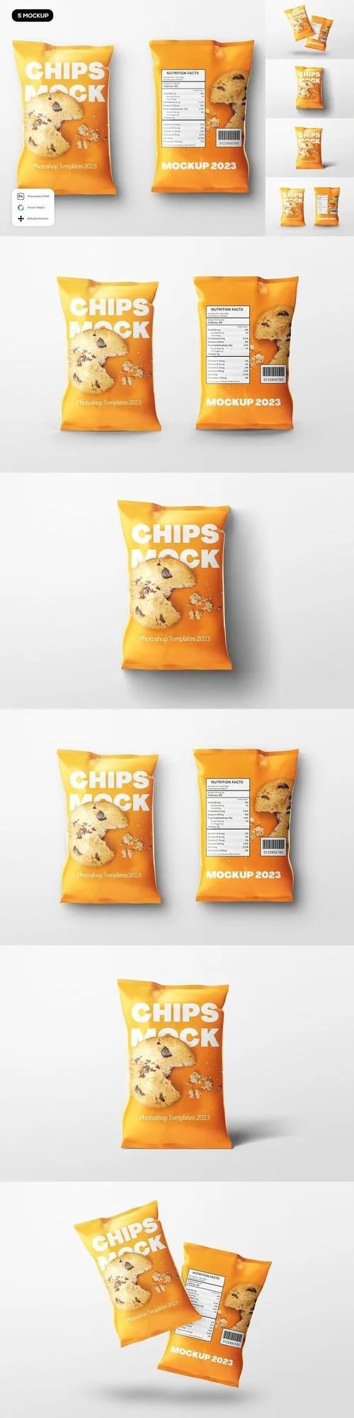 Chips Bag Mockups