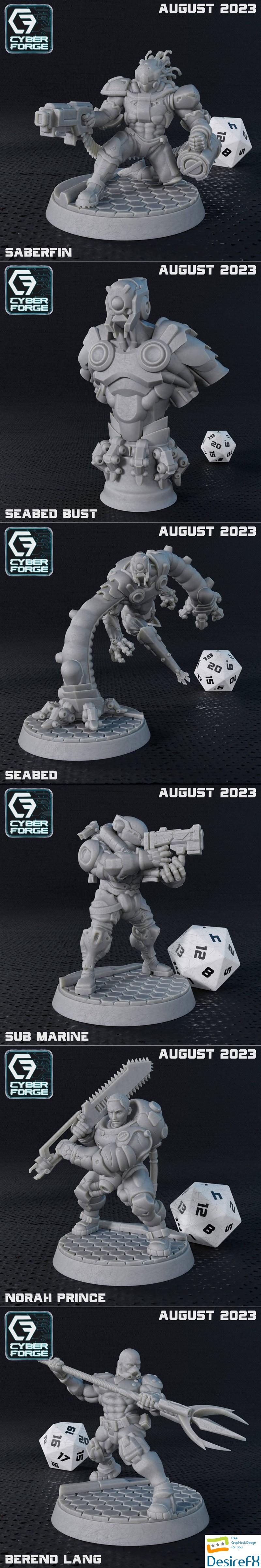 Cyber Forge - Under the Sea August 2023 3D Print