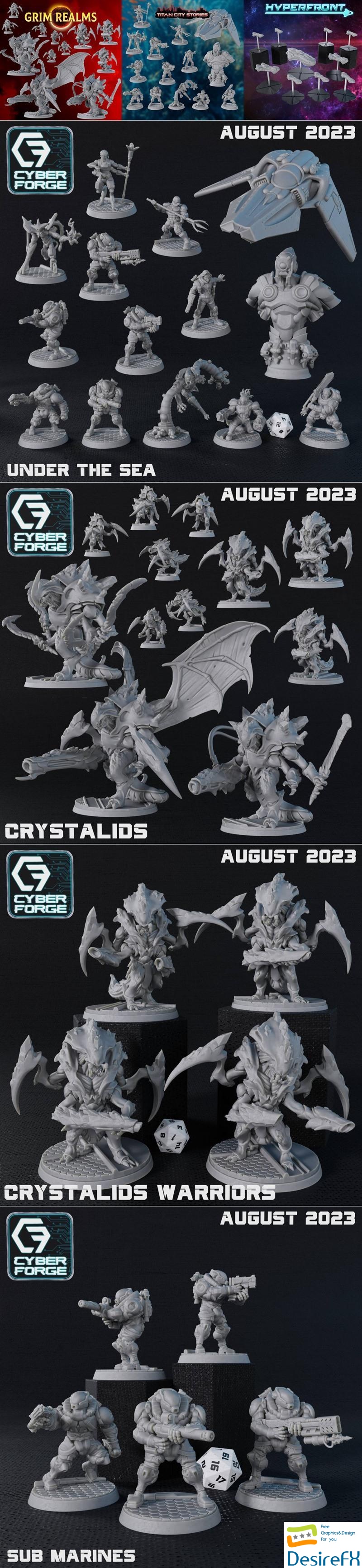 Cyber Forge - Under the Sea August 2023 3D Print
