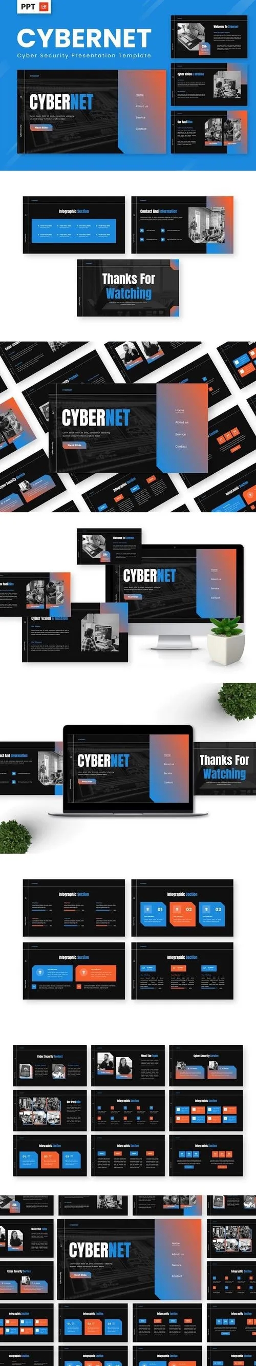 Cybernet - Cyber Security Powerpoint Templates