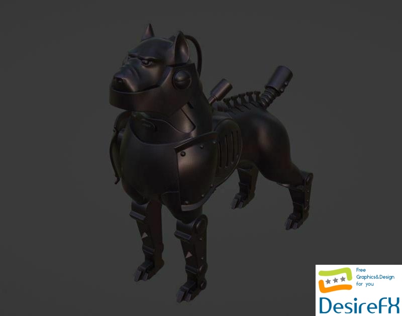 Cybernetic Guardian Dog - 3D Print