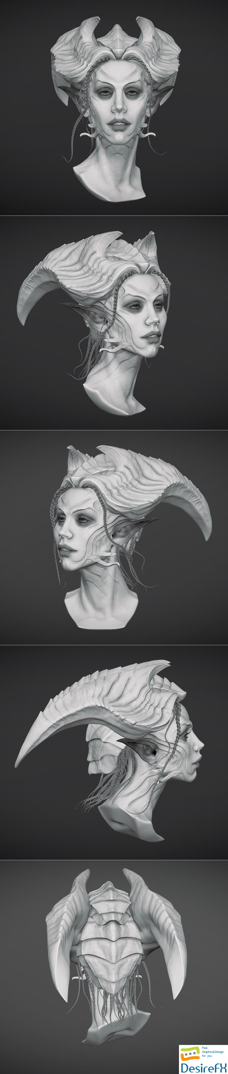 Demon Woman 3D Print