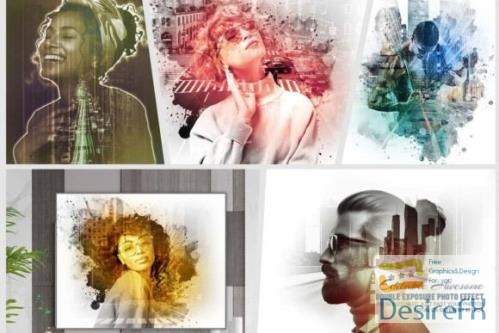 Double Exposure Photo Effect Template 6