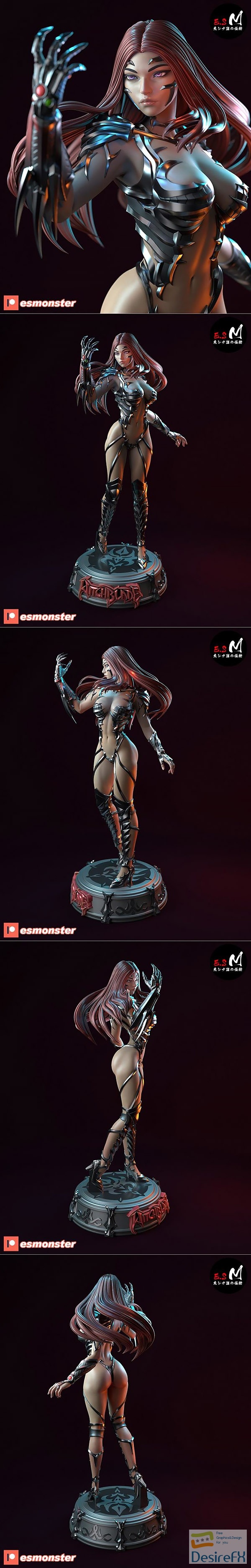 E.S Monster – Witchblade Sara Pezzini – 3D Print