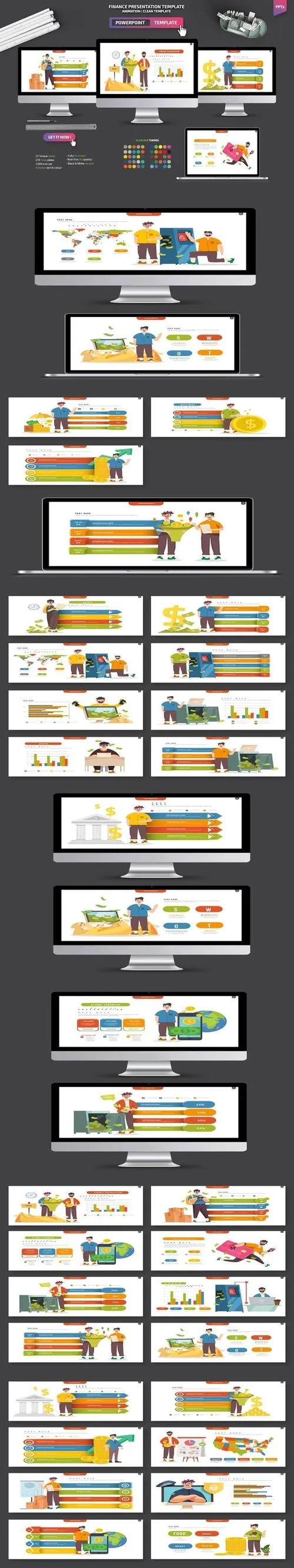 Finance Infographic Powerpoint Templates