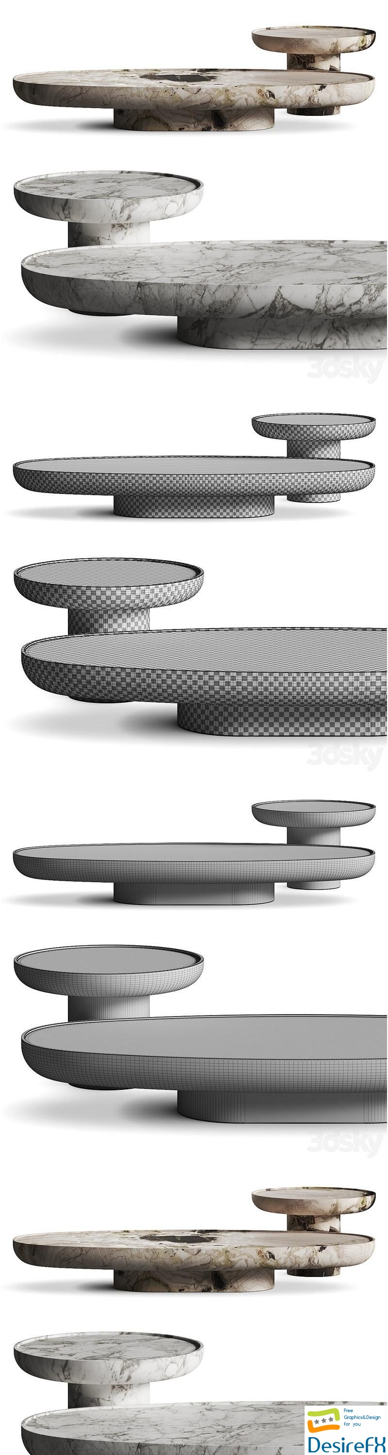 Francesco Balzano SIII2 Coffee Tables 3D Model