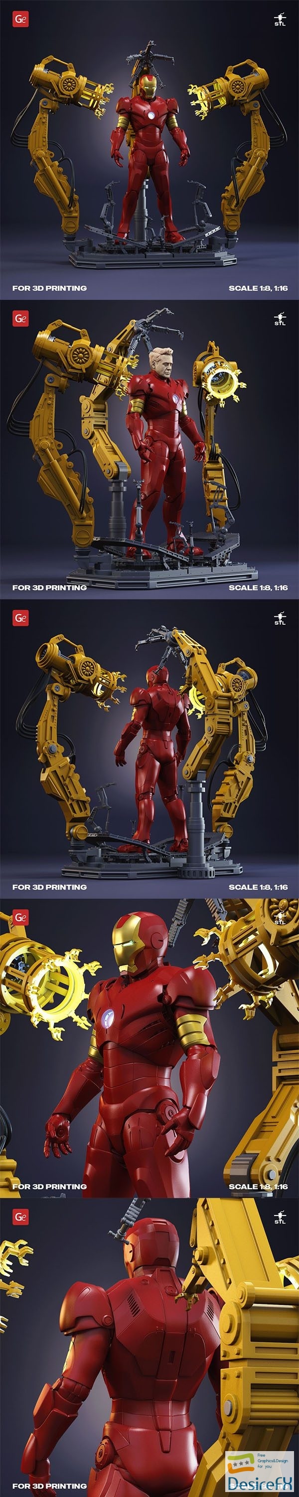 Gambody – Iron Man & Suit-Up Gantry – 3D Print