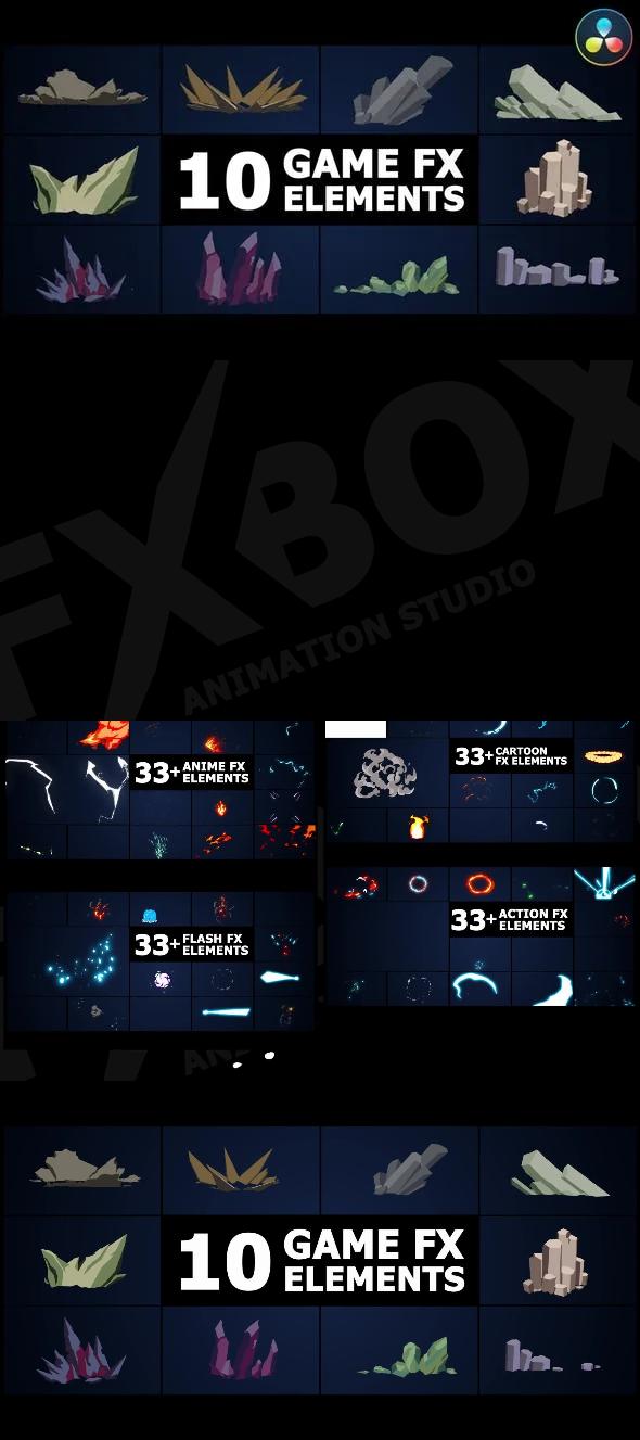 Game FX Elements | DaVinci Resolve 51458368 Videohive