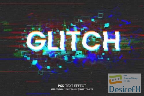 Glitch Editable Text Effect - VHT358Y