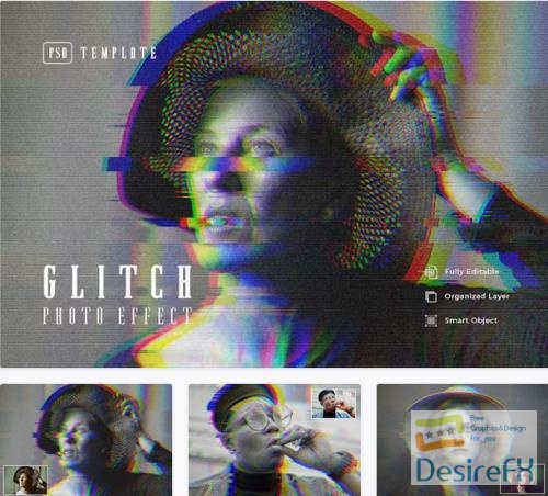 Glitch photo effect - 56SUS9A